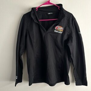 North face raising canes jacket xl quarterzip